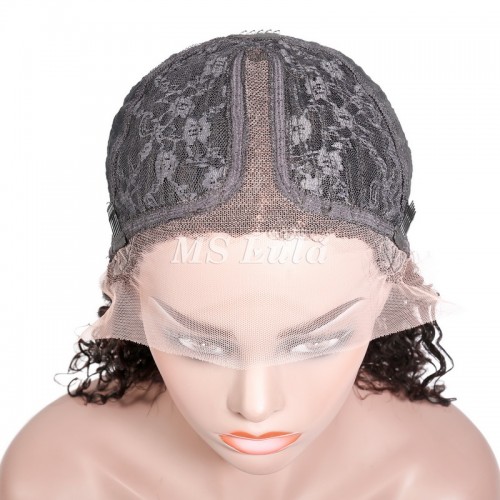  Virgin Human Hair Water Wave BOB T Part Wig | Human Hair Wig | Lace Front